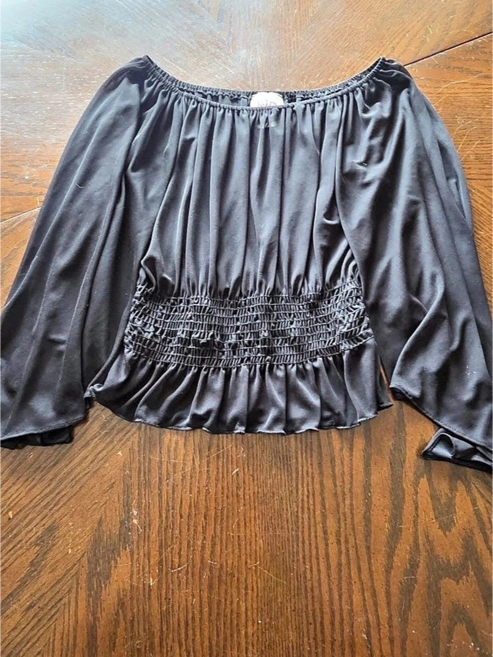 Bila Black Long Sleeve Blouse